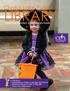 Cover page of the September October Beacon newsletter showing a cute little girl dressed in a witch's costume